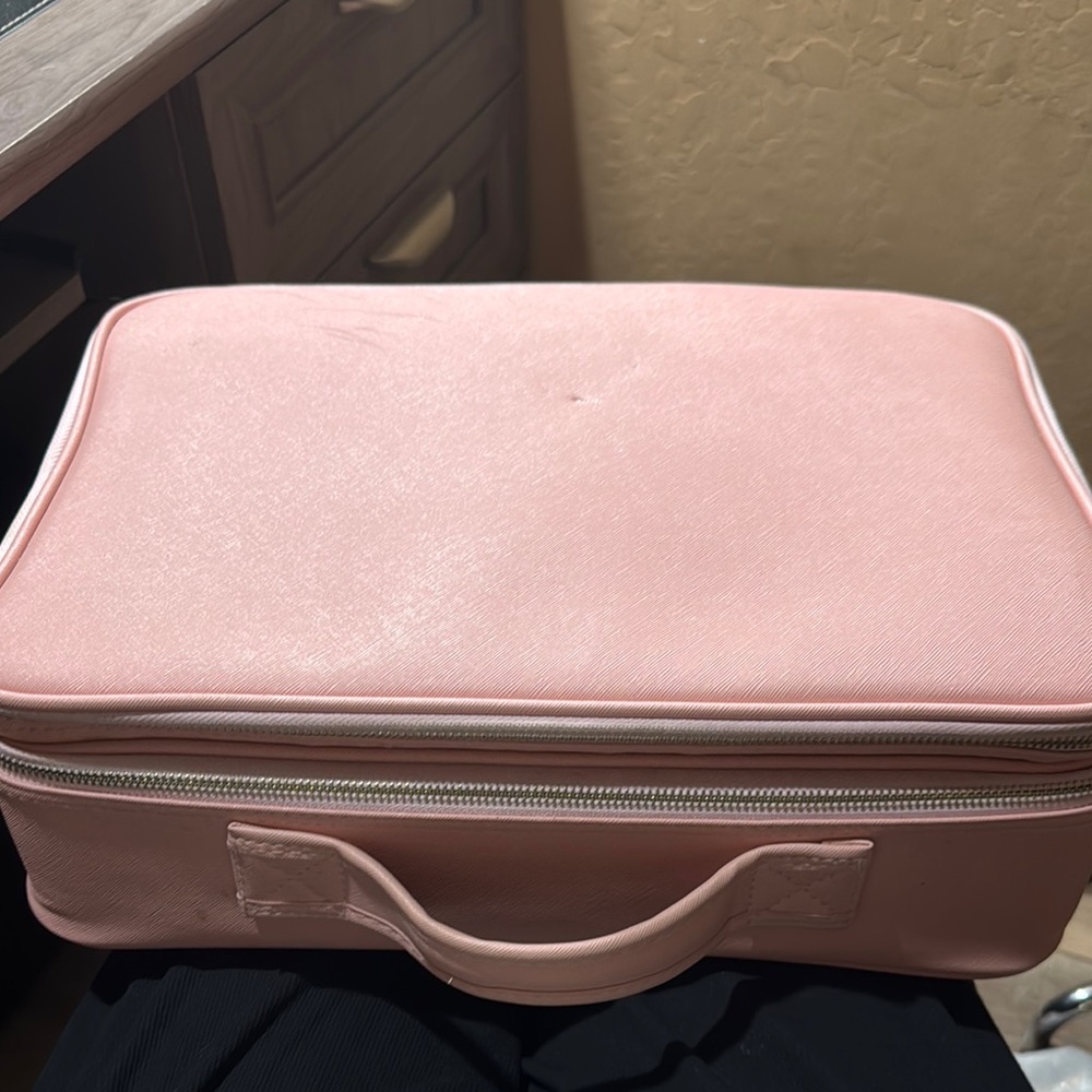 Pink Travel Makeup Case